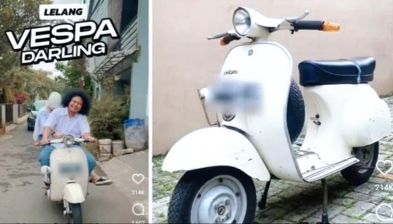 Lelang Ditutup, Motor Vespa Babe Cabita Terjual Rp212 Juta