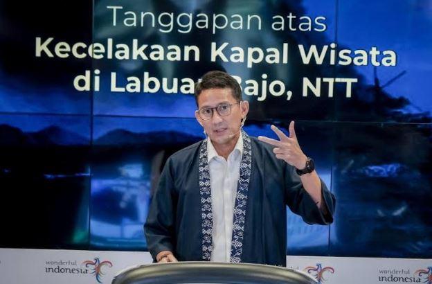 Kata Menparekraf Sandiaga Uno soal Insiden Kebakaran Kapal Wisata di Labuan Bajo