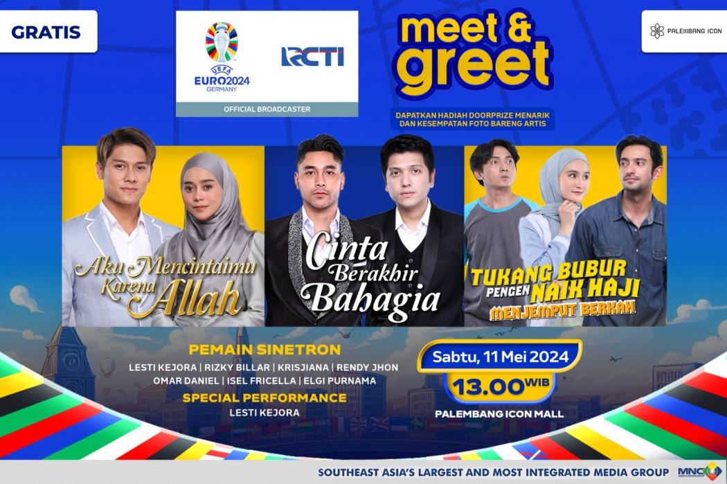 Meet and Greet Sinetron RCTI Berlanjut, Kini Lesti Kejora, Krisjiana hingga Omar Daniel Hadir di Palembang