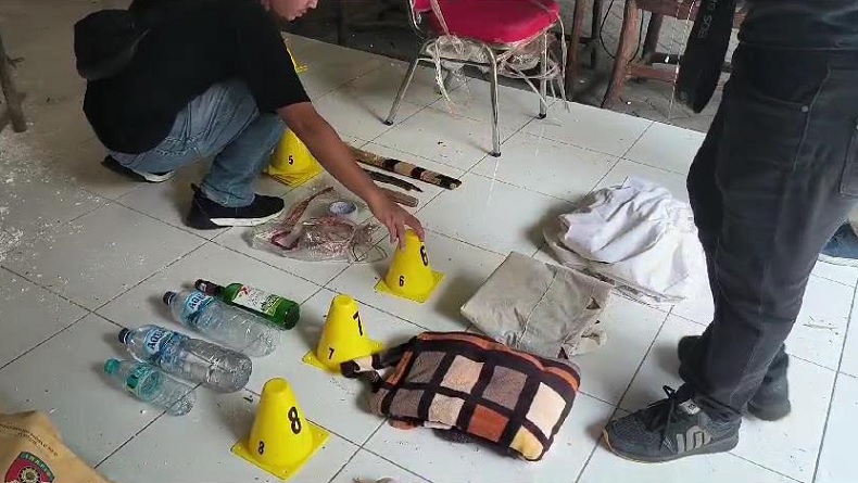 Pria Dibacok Perempuan Saat Menginap di Hotel Melati Bojonegoro, Polisi Olah TKP