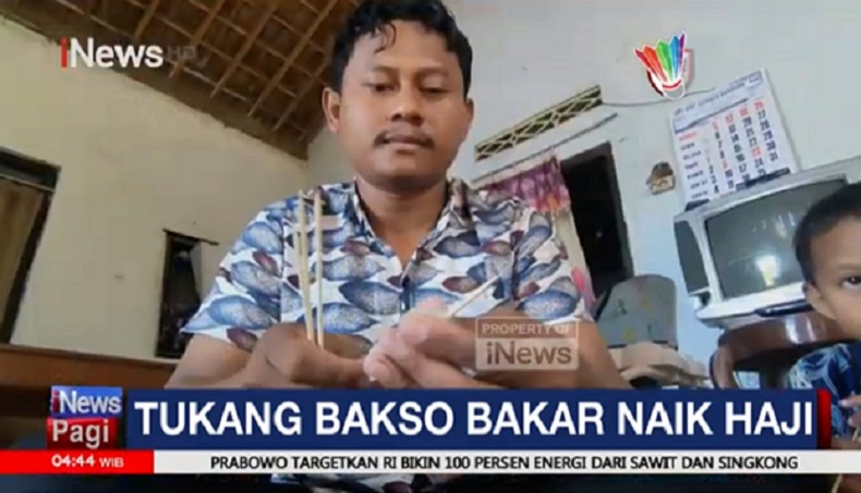Kisah Penjual Bakso Bakar Boyolali Naik Haji, Menabung Rp50.000 selama 12 Tahun