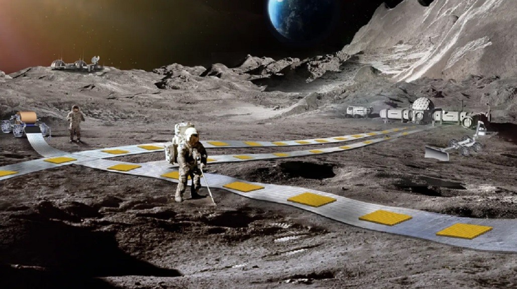 Canggihnya Ide Railway Mengambang di Bulan untuk Transportasi, Jalur Tidak Tetap