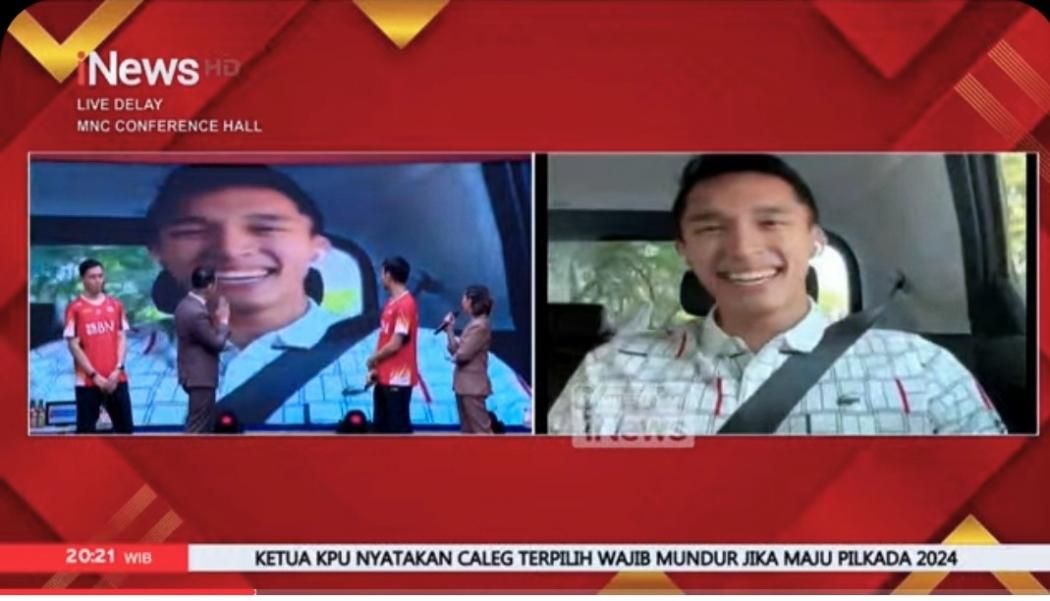 Video Call di iNews Premium Sport, Jonathan Christie Ternyata Sedang Antar Istri Periksa Kandungan