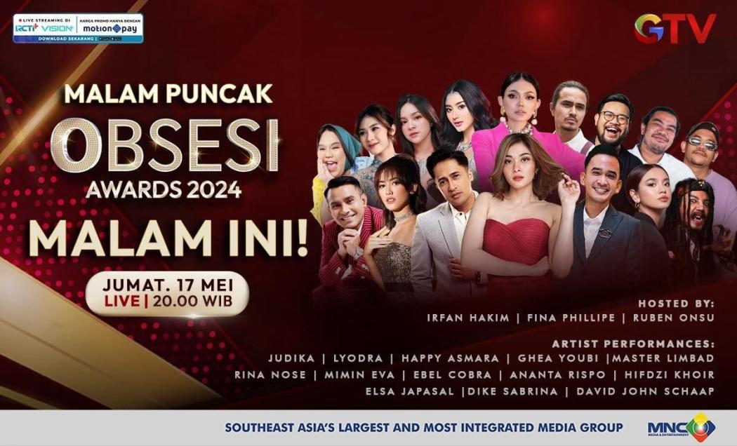 Malam Ini, Lyondra dan Judika Meriahkan Obsesi Awards 2024