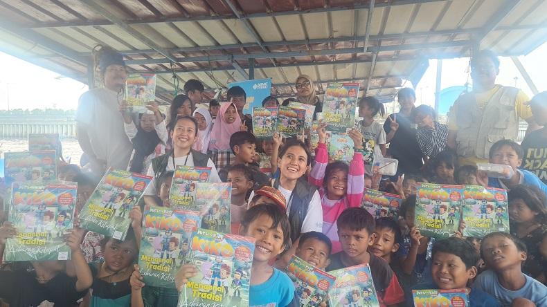 Pendiri Taman Anak Pesisir Berharap Bantuan Buku MNC Peduli Tingkatkan Minat Baca Anak