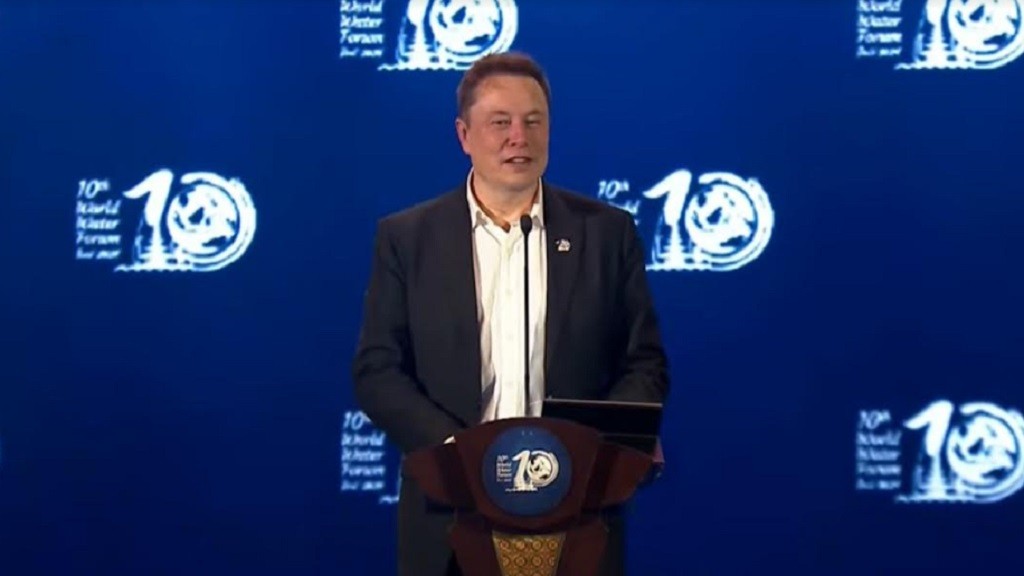 Elon Musk Terkesima dengan Ruang World Water Forum: Seperti Berada di Air Terjun
