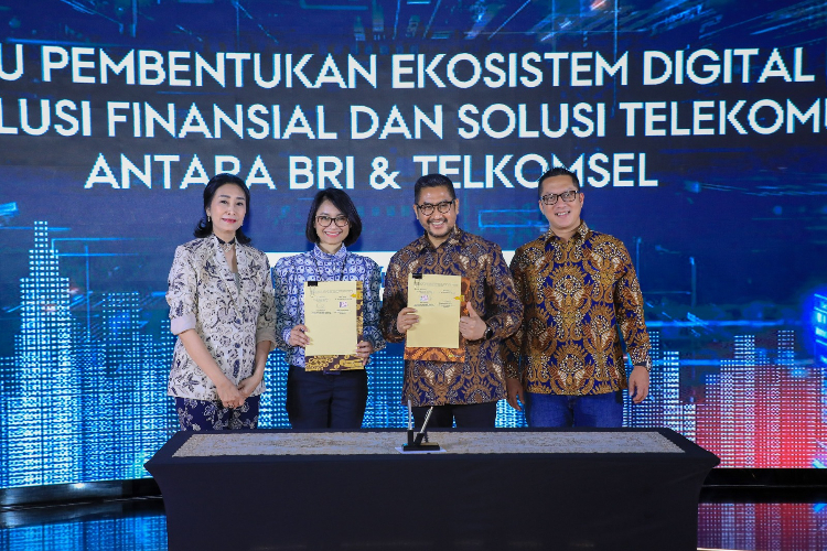 Jalin Kerja Sama, BRI dan Telkomsel Hadirkan Ekosistem Finansial dan Digital