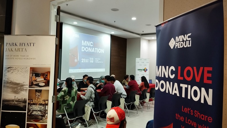 Donor Darah MNC Love Donation, Ratusan Kantong Darah Ditargetkan Terkumpul