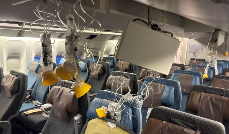 Turbulensi Hebat, Pesawat Singapore Airlines SQ321 Turun 54 Meter dalam 4 Detik