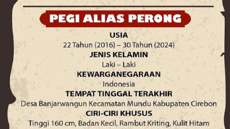 Ini Alasan Polda Jabar Yakin DPO Pembunuh Vina yang Ditangkap di Bandung Benar Perong