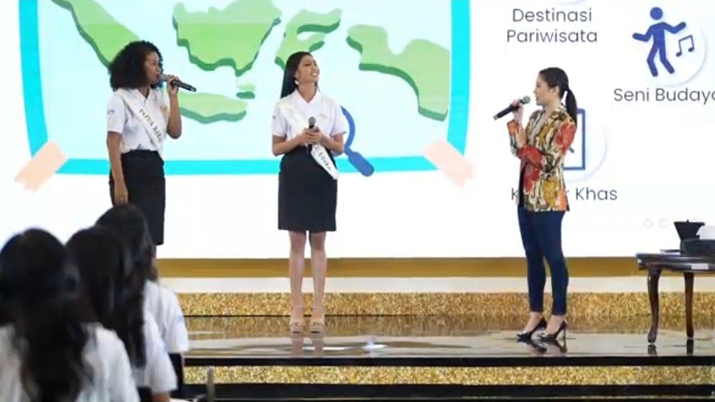 Angela Tanoesoedibjo Berikan Materi Pariwisata kepada Finalis Miss Indonesia 2024