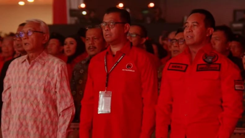 Andika Perkasa Pakai Seragam PDIP Hadiri Rakernas V di Ancol