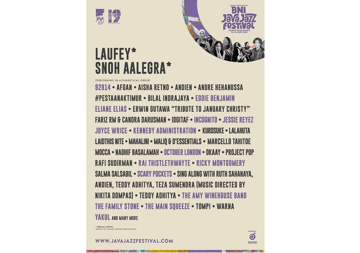 Jakarta International BNI Java Jazz Festival 2024 Sajikan Pertunjukan Musik Spektakuler