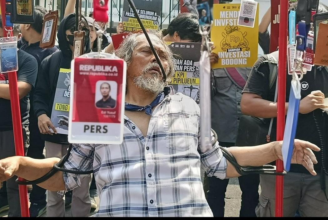 Demo Tolak RUU Penyiaran di DPRD Jabar, Jurnalis Bandung Ajukan 5 Tuntutan