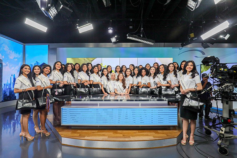 Keseruan Finalis Miss Indonesia 2024 Berkeliling Studio iNews Media Group, Ikut Merasakan Siaran TV