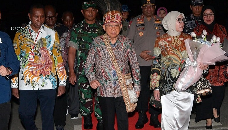 Wapres Ma'ruf Amin Kunker ke Papua, Akan Garuk di Tempat yang Gatal