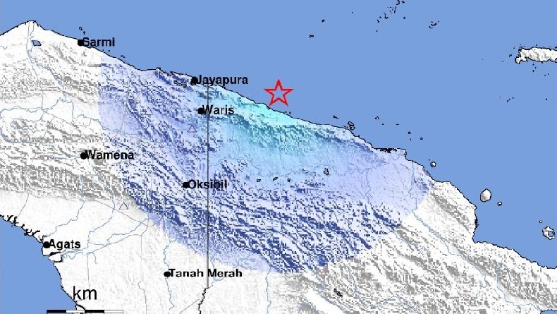 Gempa Bumi Dangkal M5,1 Guncang Jayapura, Terasa Skala II MMI