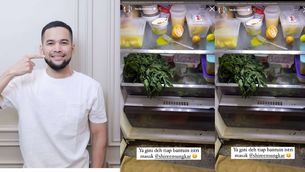 Teuku Wisnu Disentil Netizen Ketahuan Isi Kulkasnya Kotor, Sayuran dan Makanan Berantakan!