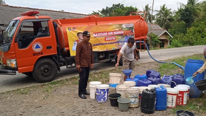 Kekeringan Landa 2 Desa di Cilacap, 627 Warga Sulit Akses Air Bersih