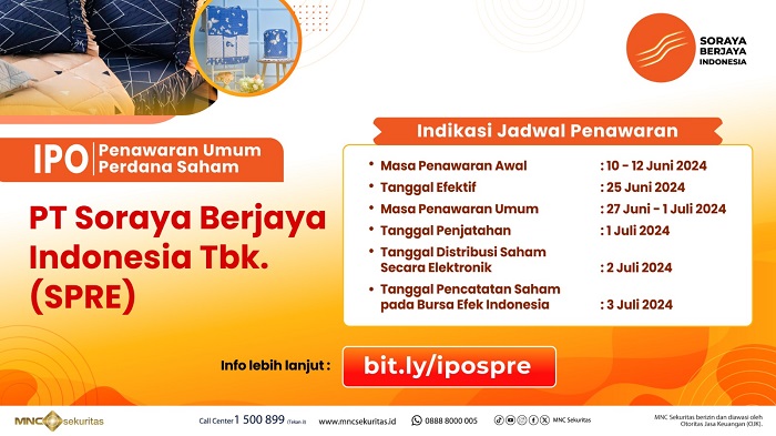 PT Soraya Berjaya Indonesia Bakal Melantai di Bursa, Cek Jadwal Bookbuildingnya di Sini!
