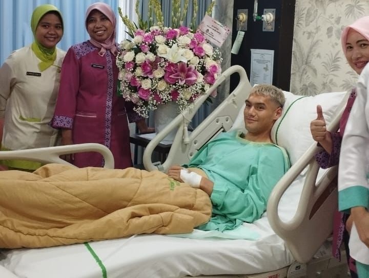 Begini Kondisi Terkini Adrian Ugelvik Pemain Filipina yang Terkapar saat Vs Indonesia