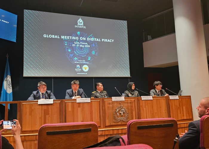 DJKI Raih Penghargaan di Interpol Global Meeting for Digital Piracy usai Tangkap Dalang Penyebaran IPTV Ilegal