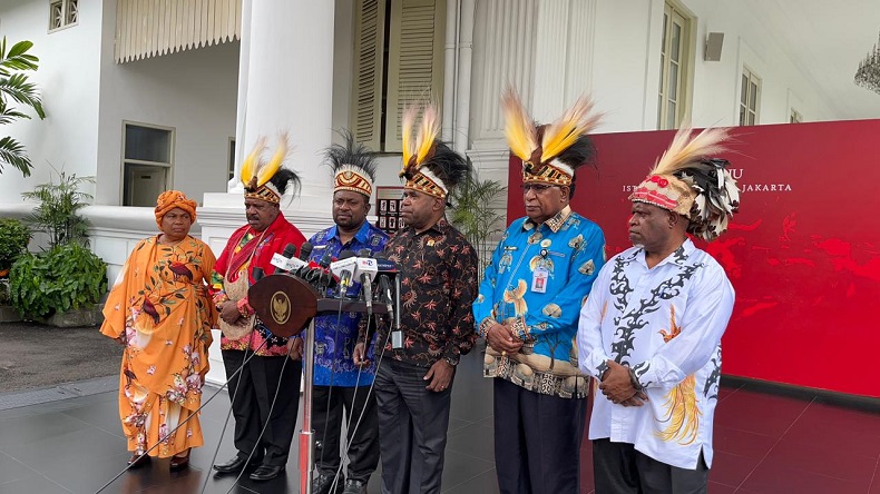 MRP Papua Temui Jokowi di Istana, Sampaikan Aspirasi Pembangunan hingga Pemekaran