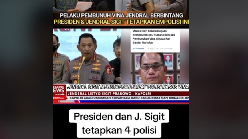 Beredar Video Kapolri Tindak Anggota terkait Kasus Vina, Polri: Dipastikan Hoaks!