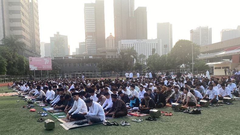 Salat Idul Adha 2024, Ribuan Polisi Padati Lapangan Presisi Polda Metro Jaya