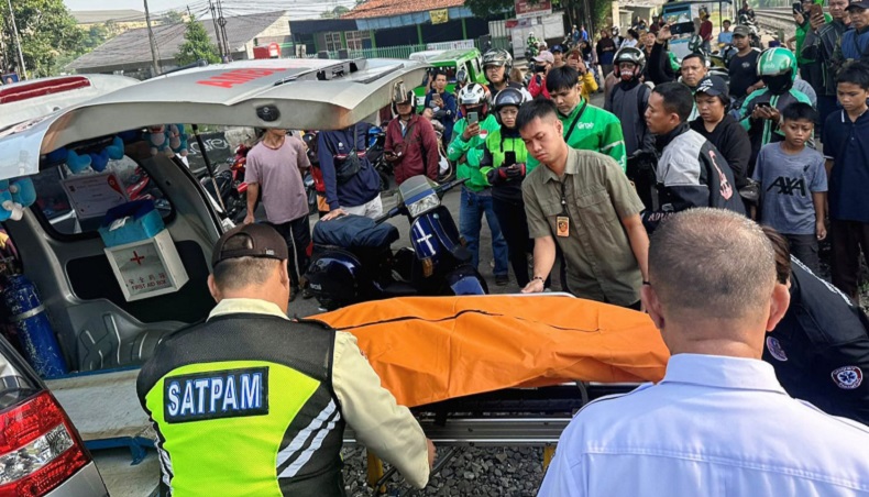 Pemuda Asal Sukabumi Tewas Mengenaskan Tertabrak KRL di Bogor