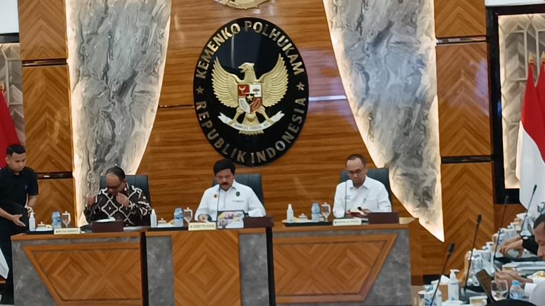 Satgas Pemberantasan Judi Online Rapat Tertutup di Kemenko Polhukam