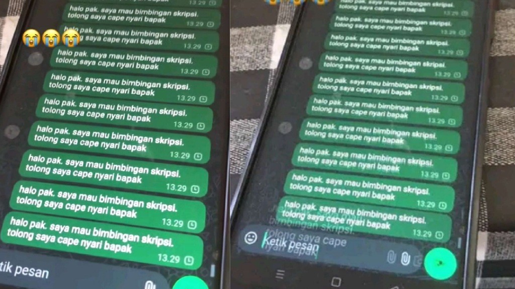 Viral Aksi Mahasiswa Kirim Spam Ribuan Chat ke Dosen Pembimbing karena Tak Pernah Direspons 