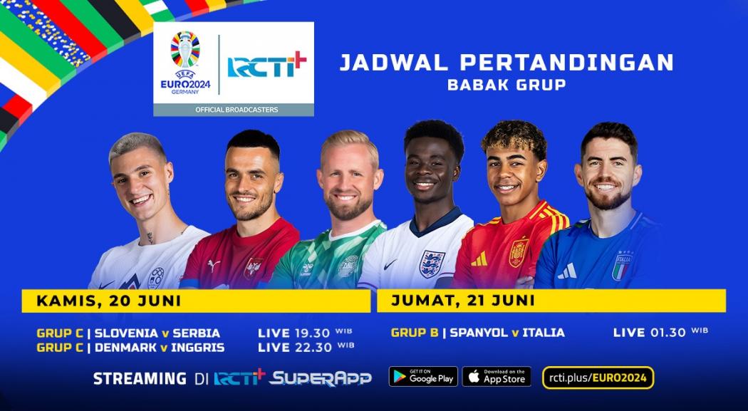 Link Live Streaming Euro 2024 Malam Ini di RCTI+: Big Match Italia Vs Spanyol!