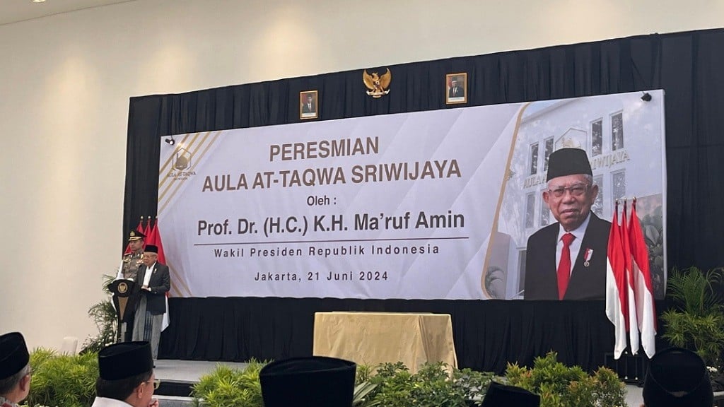 Wapres KH Ma'ruf Amin Resmikan Aula Masjid At Taqwa Sriwijaya: Penyempurnaan Cahaya 