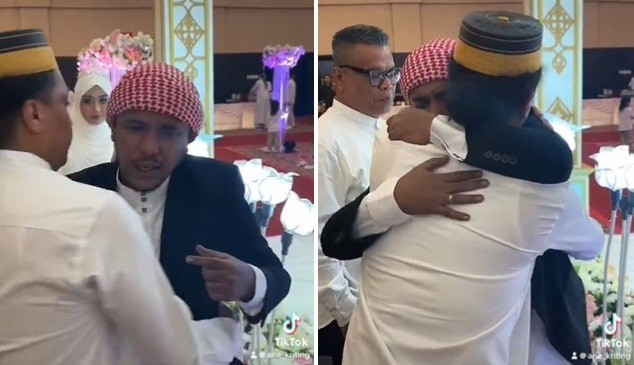 Resmi Menikah, Komika Mamat Alkatiri Nangis di Pelukan Arie Kriting