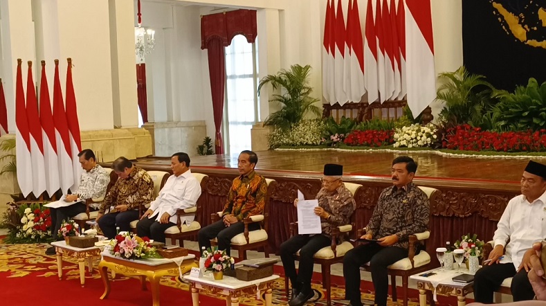 Prabowo Duduk di Sebelah Jokowi saat Sidang Kabinet, Istana: Beliau Presiden Terpilih