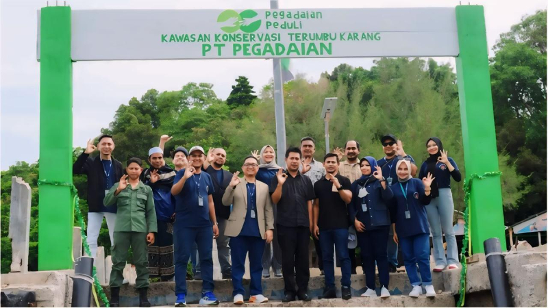 Dukung Net Zero Emission, Pegadaian Lakukan Konservasi Terumbu Karang di Sabang