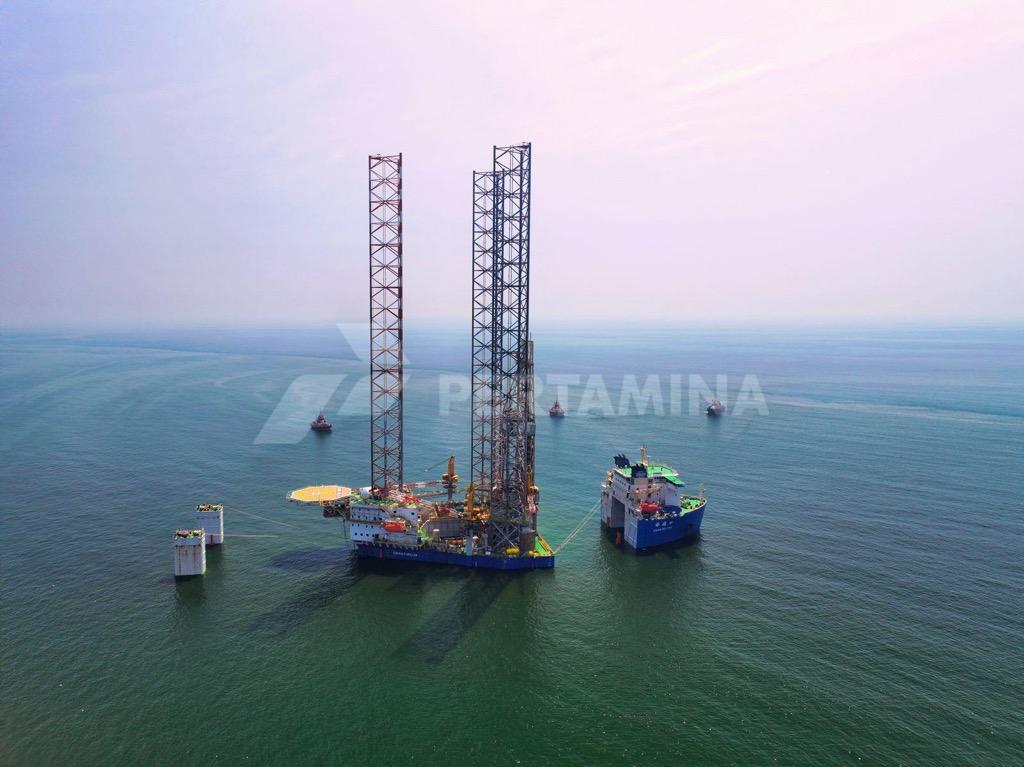 Jackup Rig Pertamina Tiba di Laut Jawa, Siap Ngebor hingga kedalaman 30.000 Kaki