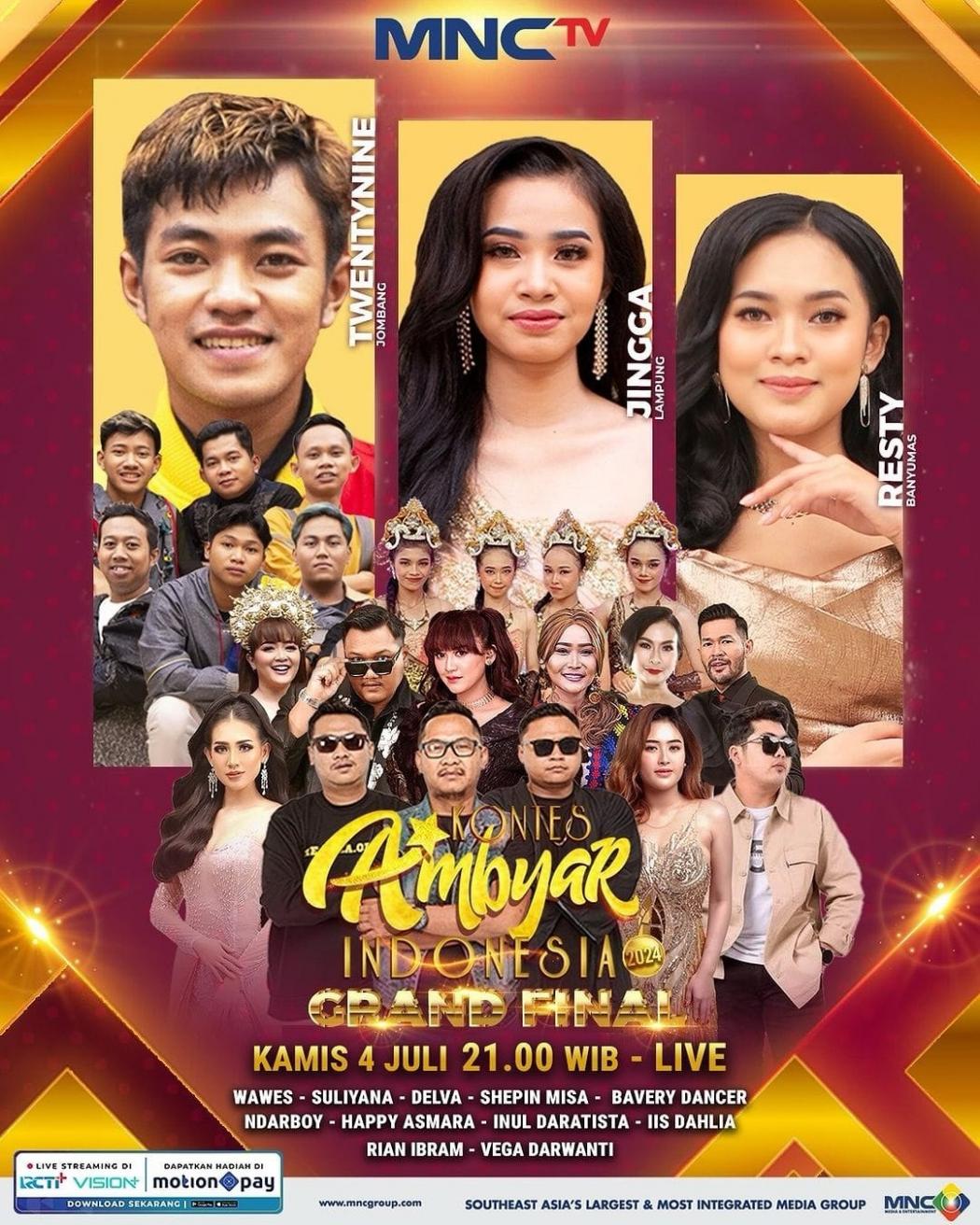 Resty, Jingga dan Twentynine Bersaing Jadi Juara di Grand Final Kontes Ambyar Indonesia 2024