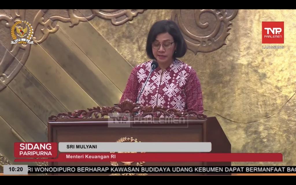 Sri Mulyani Pamer Sukses Kelola APBN hingga Tekan Laju Inflasi di Rapat Paripurna DPR