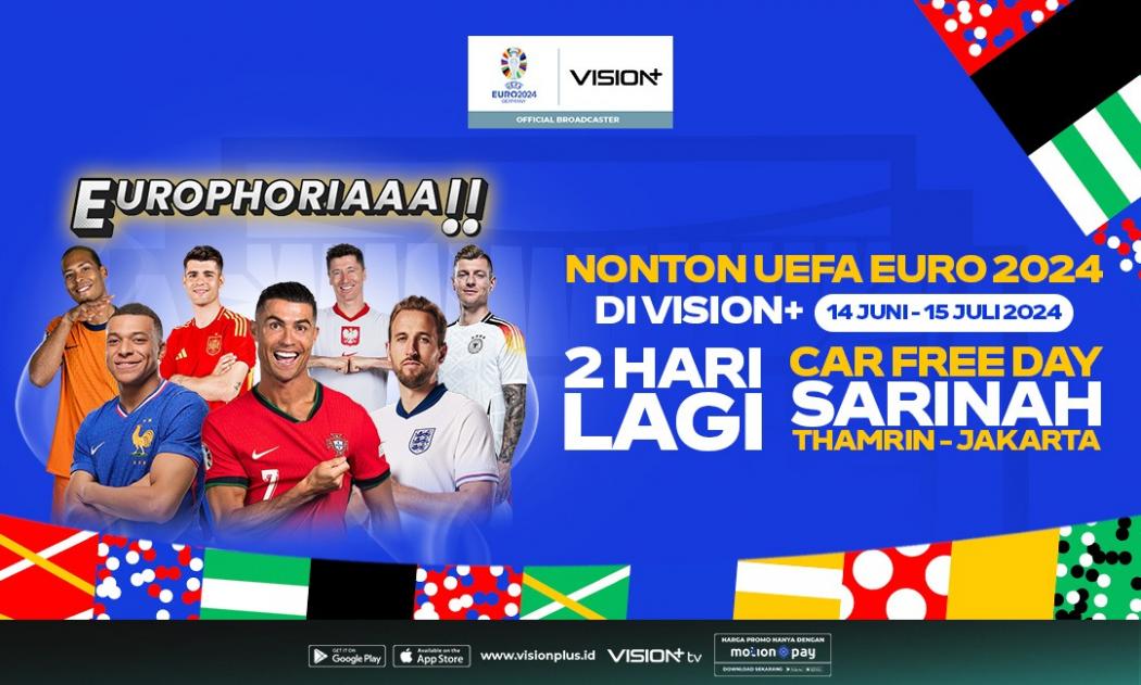 Ikuti Car Free Day Bersama Vision+ dan Dapatkan Beragam Hadiah, Catat Tanggalnya!