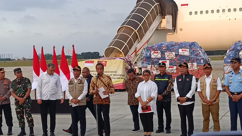 Presiden Jokowi Lepas Bantuan Kemanusiaan untuk Papua Nugini dan Afghanistan