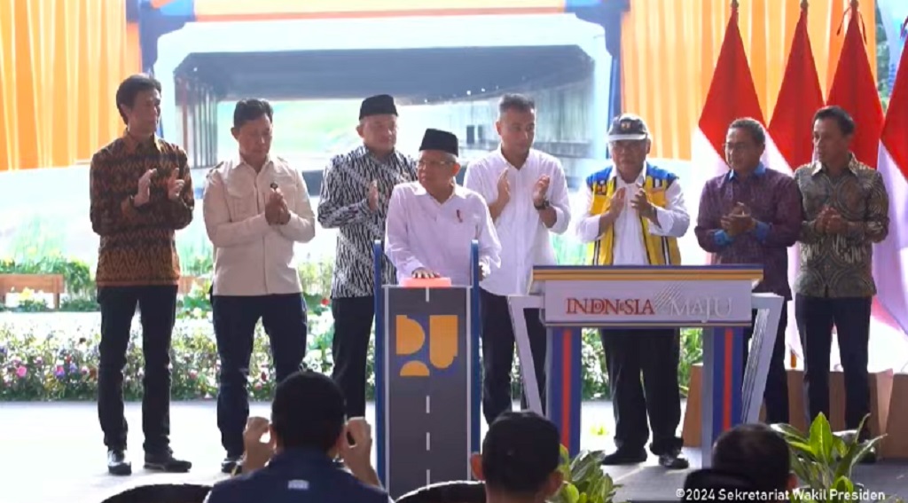 Resmikan Tol Cimanggis-Cibitung Senilai Rp4,5 Triliun, Ma'ruf Amin: Waktu Tempuh jadi 30-45 Menit 