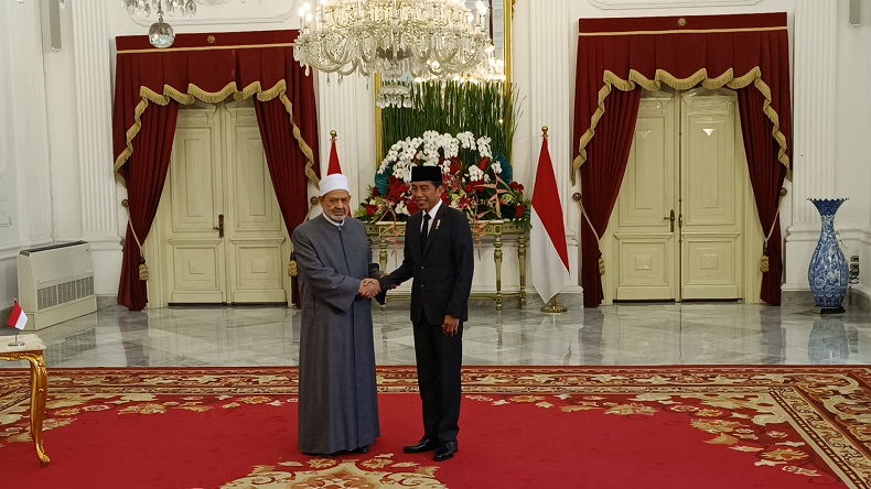 Jokowi Terima Kunjungan Grand Syekh Al Azhar di Istana