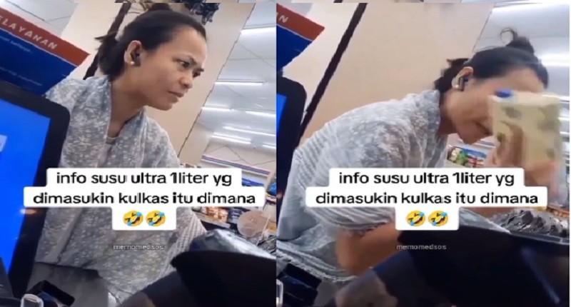 Viral Seorang Ibu Marah Beli Susu Kotak 1 Liter Tidak Dingin di Minimarket, Netizen: Masukin Kulkas Bu!