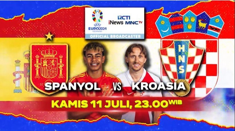 Saksikan Momentum Spanyol Habisi Kroasia di Matchday 1 Grup B Euro 2024, Malam Ini di iNews
