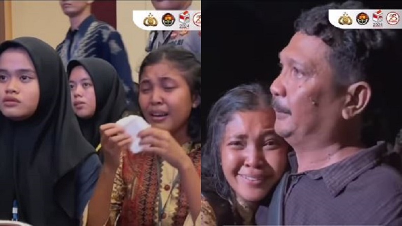 Momen Haru Anak Nelayan Pulau Terluar Sulsel Lolos Jadi Polwan, Langsung Peluk Ayah