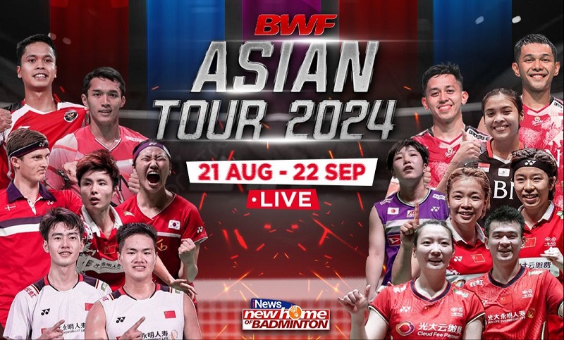 Saksikan BWF Asian Tour 2024! Mulai 21 Agustus-22 September, Eksklusif di iNews