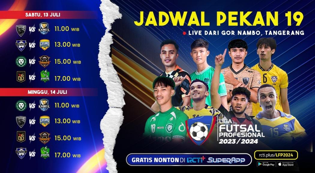 Jadwal Pertandingan Liga Futsal Pekan Ke-19 Pekan Ini, Saksikan di RCTI+ SuperApp Gratis