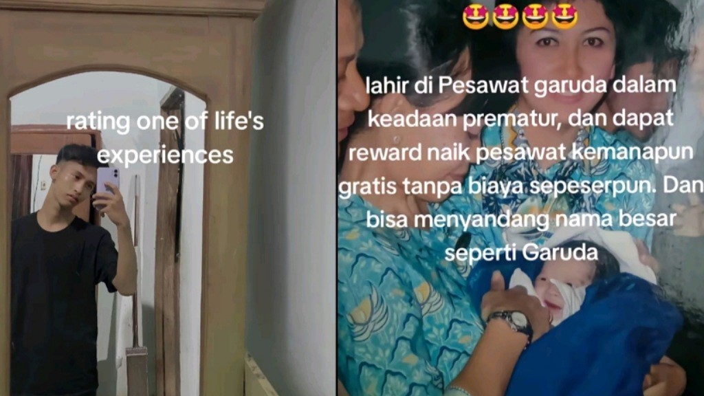 Viral Pria asal Madiun Beruntung Bisa Naik Pesawat Gratis Seumur Hidup